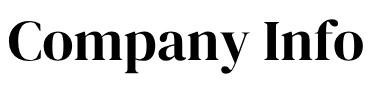company info